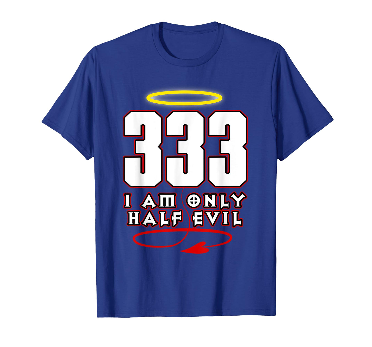 333 Shirt Funny Half Evil Angel Devil Tshirt T-Shirt