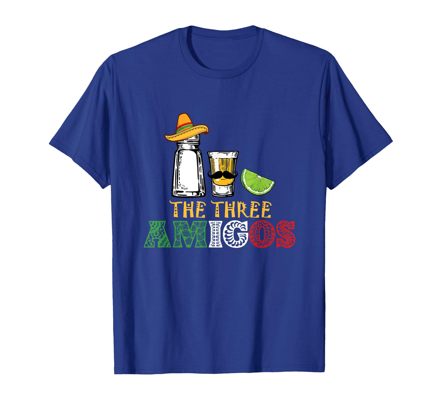 The 3 Three Amigos T-shirt - salt, tequila & lime T-Shirt