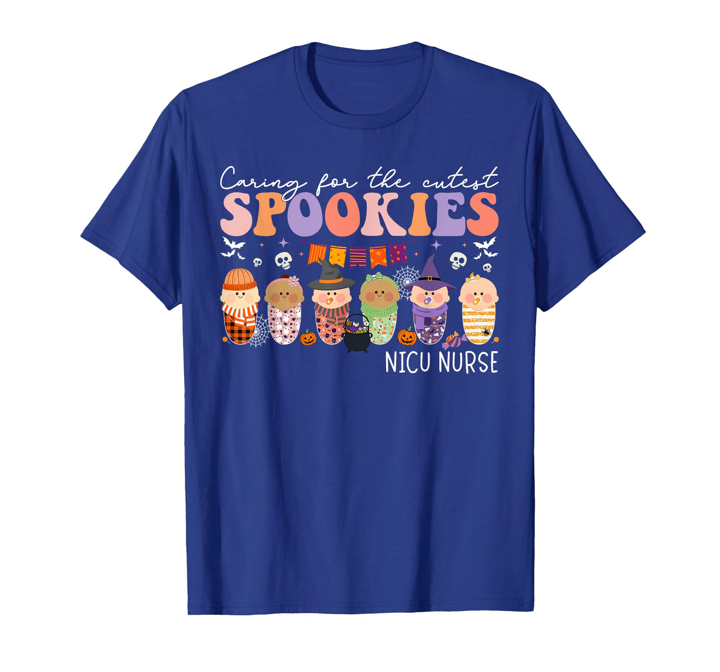Caring For The Cutest Little Spookies NICU Nurse Halloween T-Shirt
