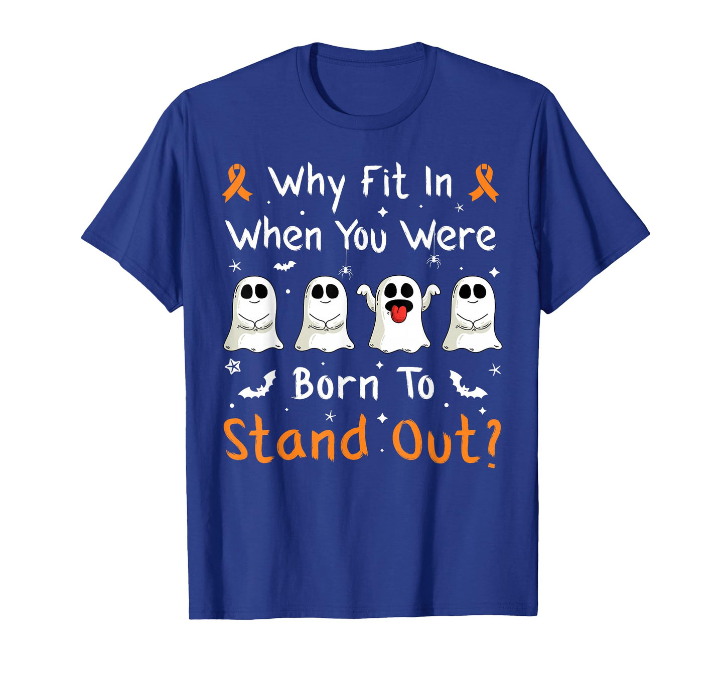 Funny Halloween Ghosts Boo ADHD Awareness Boy Girl Kids T-Shirt