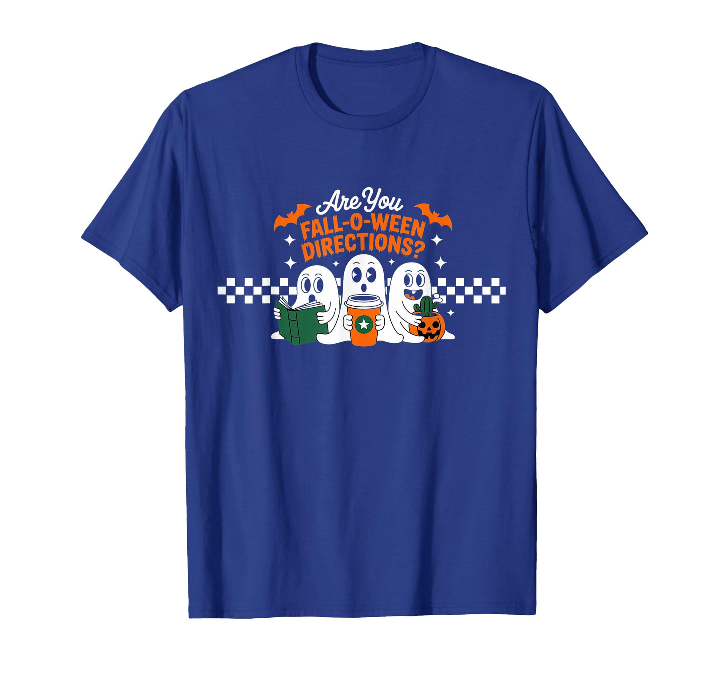 are You Fall-O-Ween Directions? - Funny 3 Ghost Halloween T-Shirt