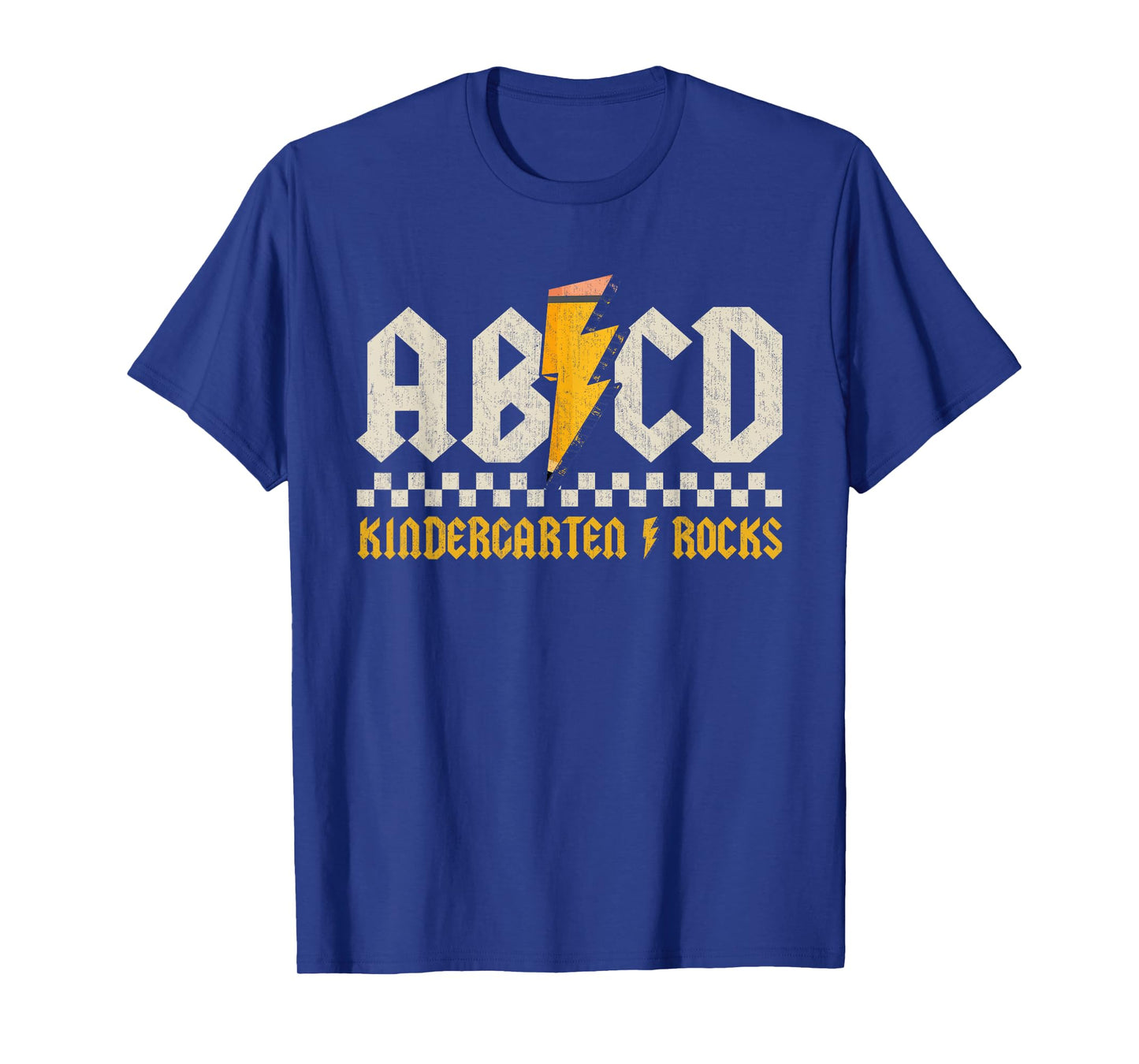 ABCD Kindergarten Rocks Pencil Lightning Students Teachers T-Shirt