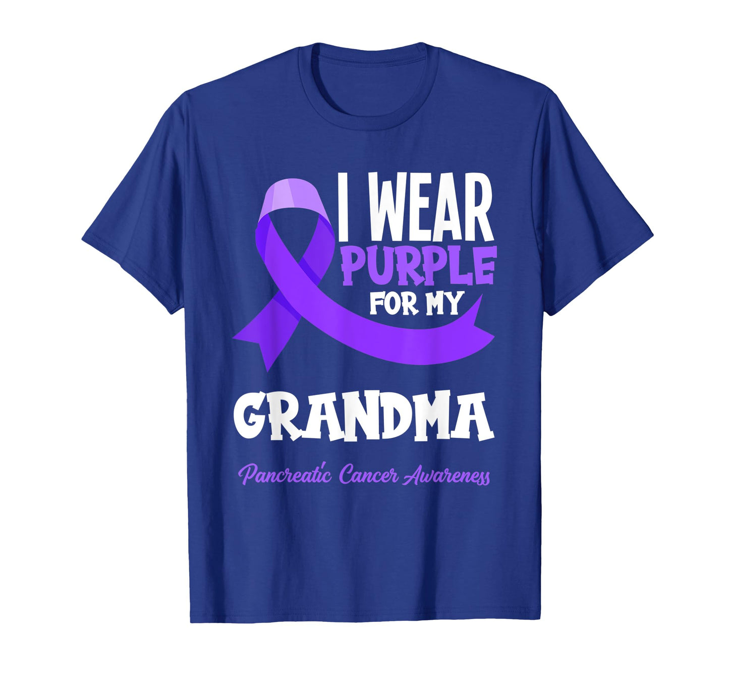 I Wear Purple For My Grandma Pancreatic Cancer Awareness T-Shirt
