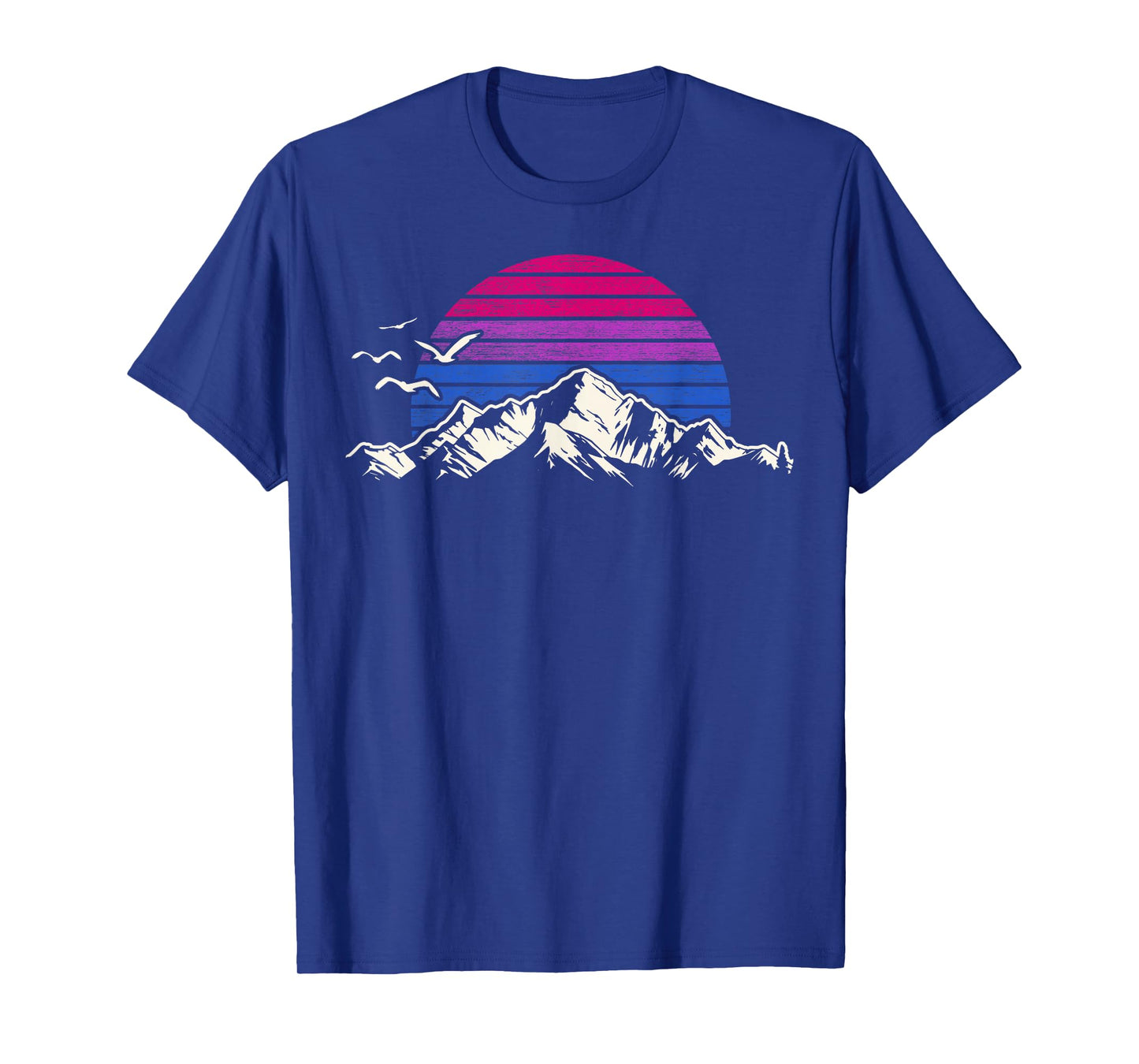 Bisexual Mountain Sunset Bi Pride Aesthetic T-Shirt