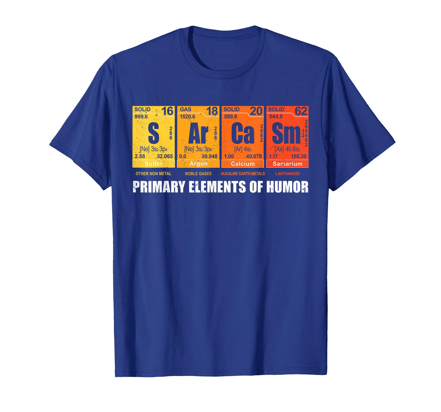 Sarcasm Elements Of Humor Periodic Table Graphic T-Shirt