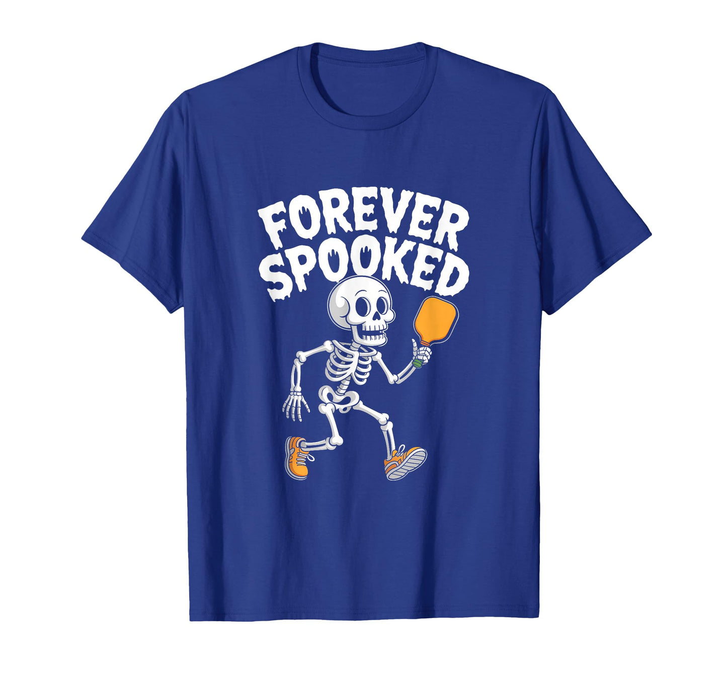Halloween Skeleton Tennis Forever Spooked Tee T-Shirt
