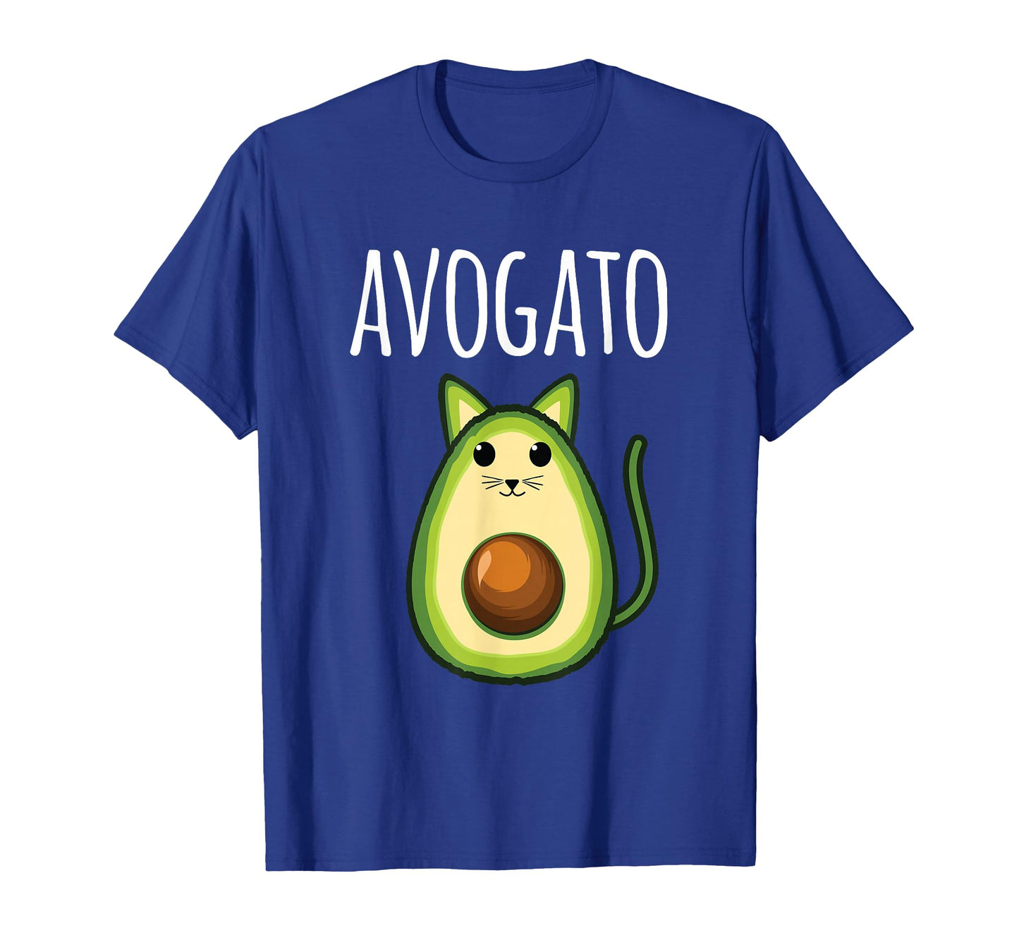 Avogato Shirt Women Girls Cute Avocado Cat Funny T-Shirt