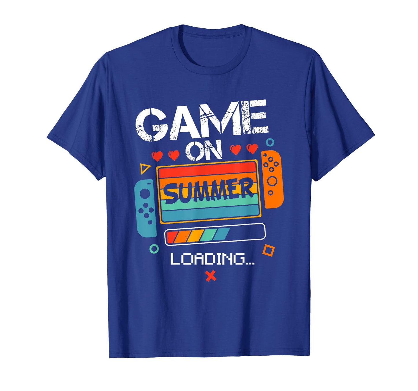 Game Summer On Loading Vacation Video Game Teacher Boys Kids T-Shirt