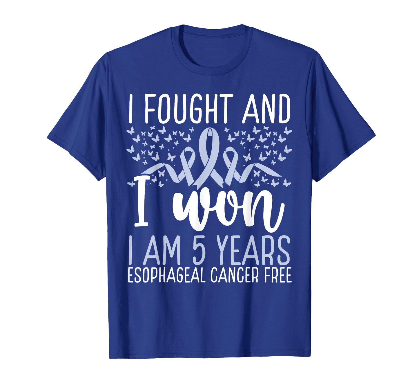 5 Years Cancer Free Survivor Esophageal Cancer Awareness T-Shirt