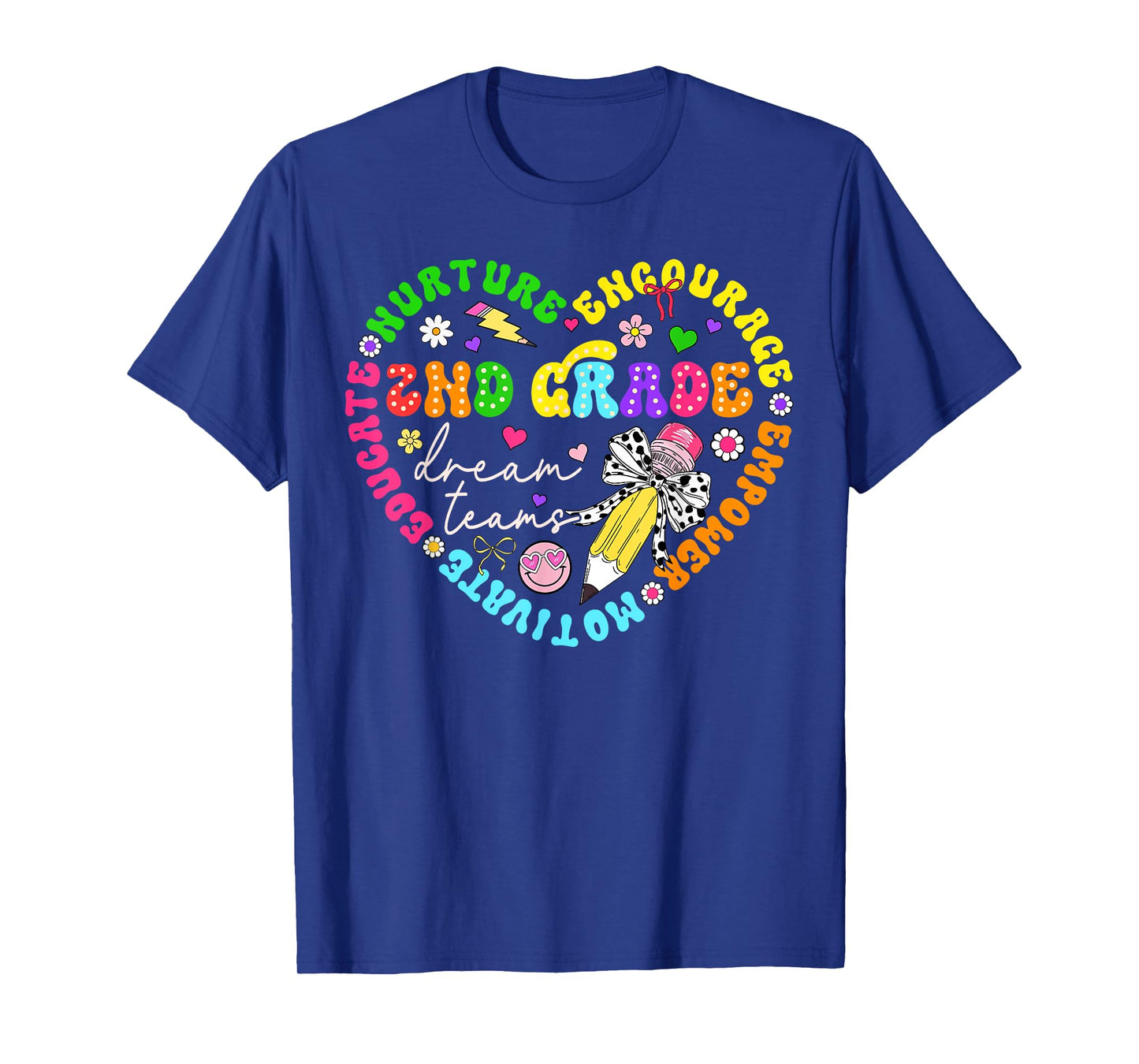 Second Grade Dream Team Teacher Women Girl Back To School T-Shirt