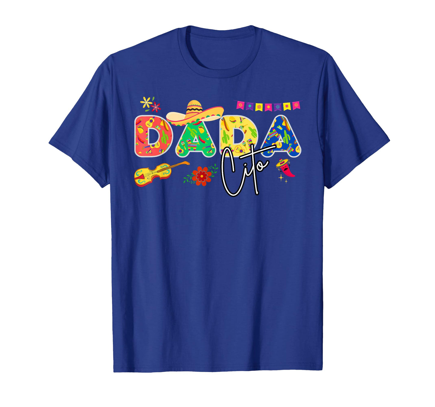 Dadacito Vintage Mexican Old Man Funny Cinco de Mayo T-Shirt