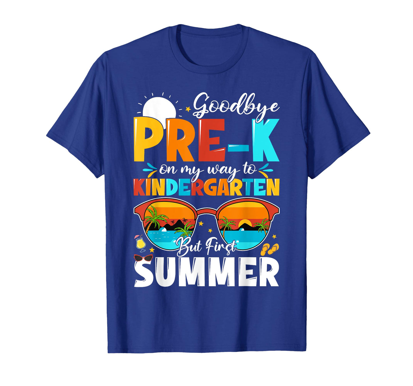 Goodbye Pre-k Graduation To Kindergarten Hello Summer Kids T-Shirt