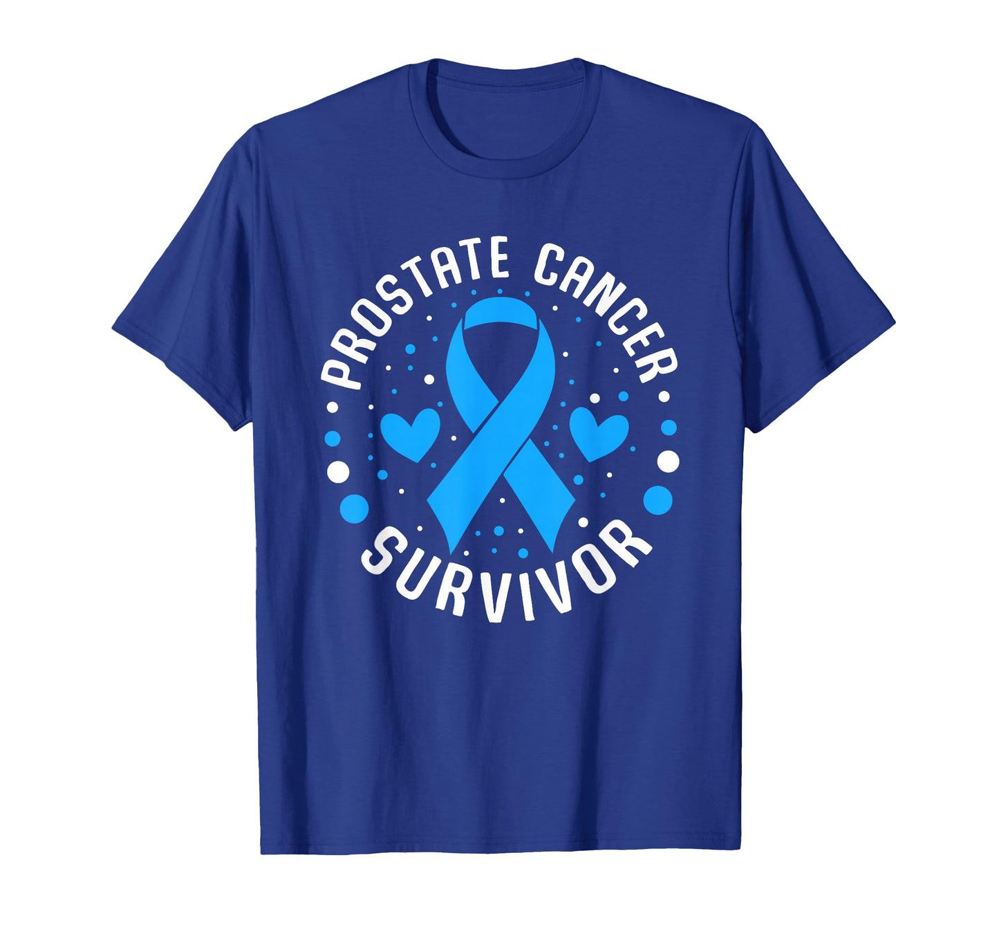 Prostate Cancer Awareness Survivor Light blue Ribbon For Man T-Shirt