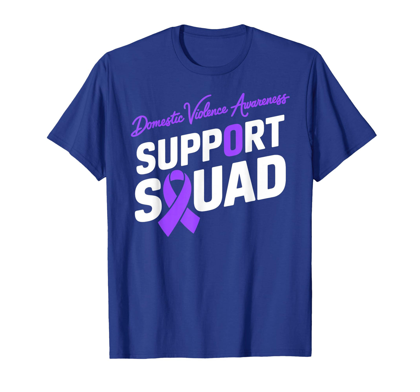Purple Ribbon Support Squad for Domestic violence Awareness T-Shirt