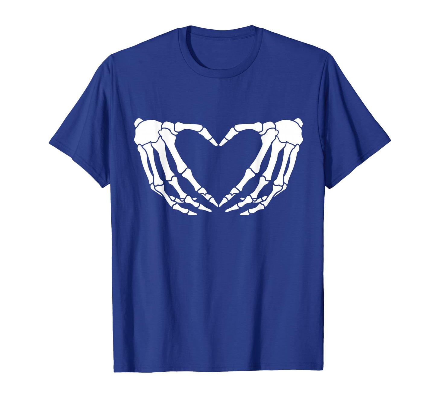 Skeleton Hands Heart Sign Funny Halloween Costume T-Shirt