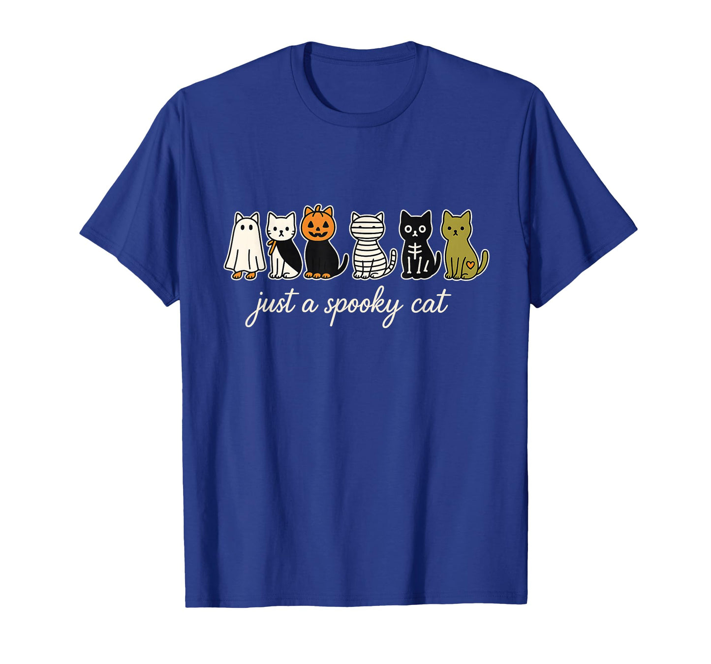 Just a Spooky Cat Halloween Silly Funny T-Shirt