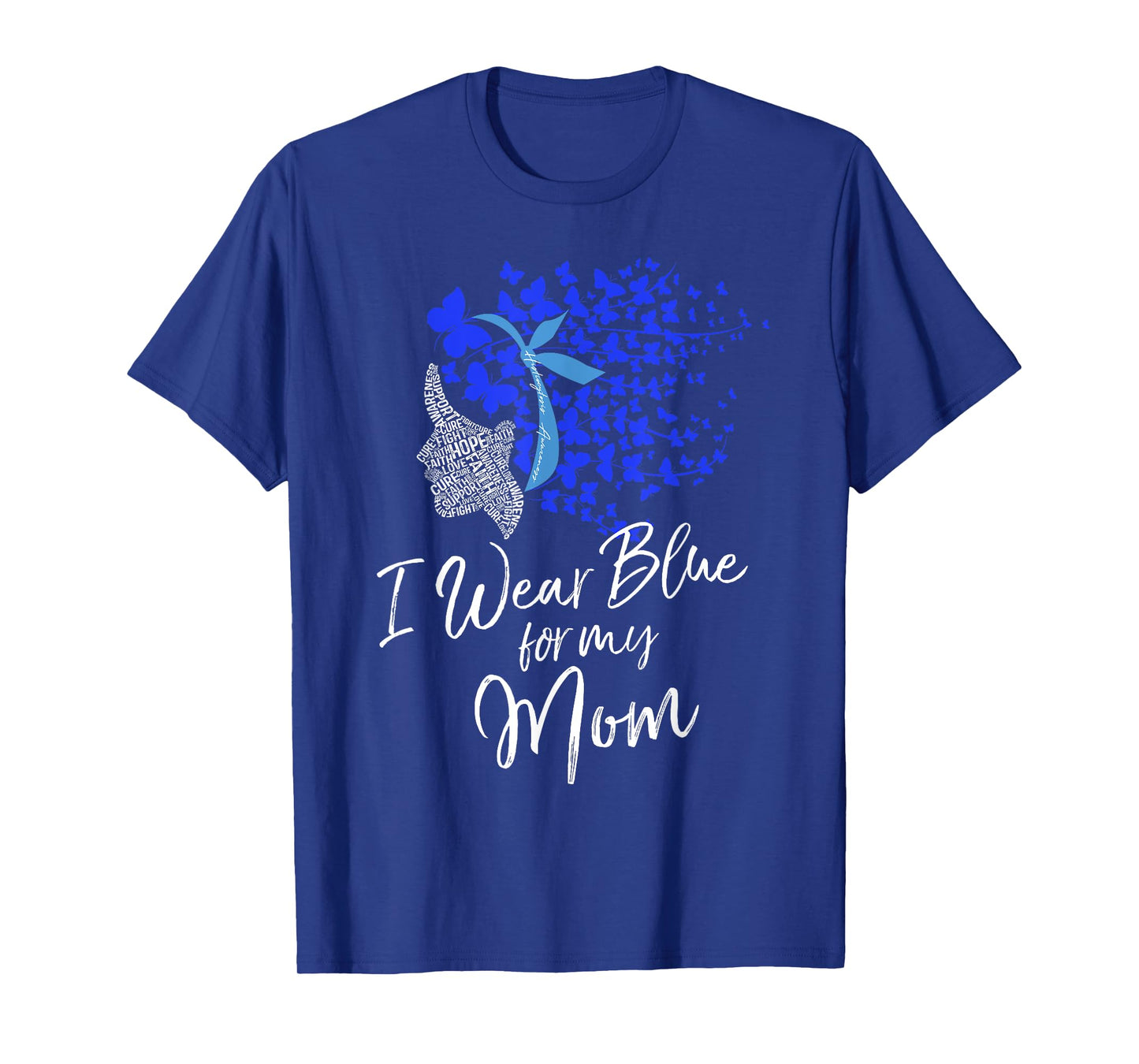 I Wear Blue For My Mom Shirt Histiocytosis Awareness Gift