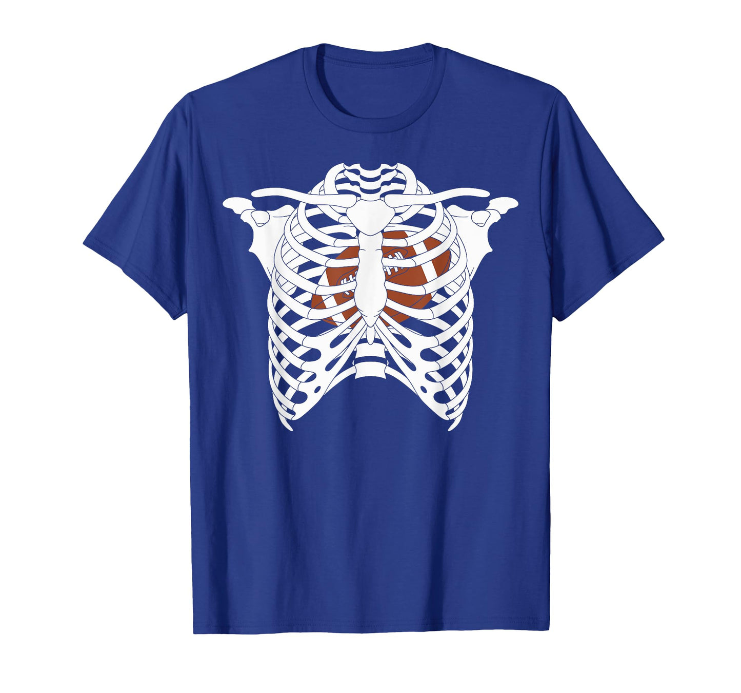 American Football Skeleton Halloween Costume Coach Player T-Shirt