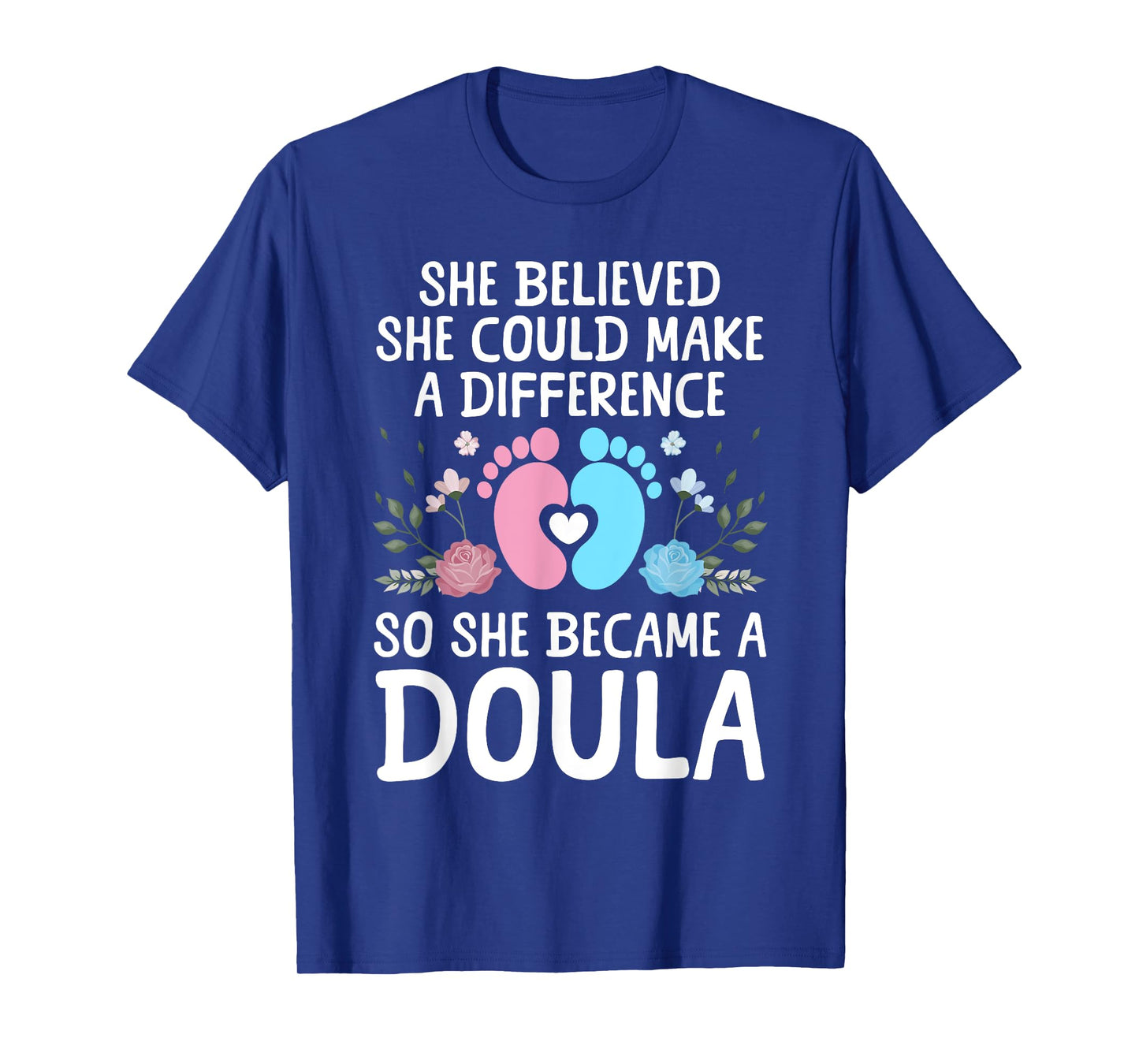 Funny Doula Gift Doula Stuff & Midwife Accessories Unisex-Adults Black Small Modern Casual Round Neck Short Sleeve T-Shirt