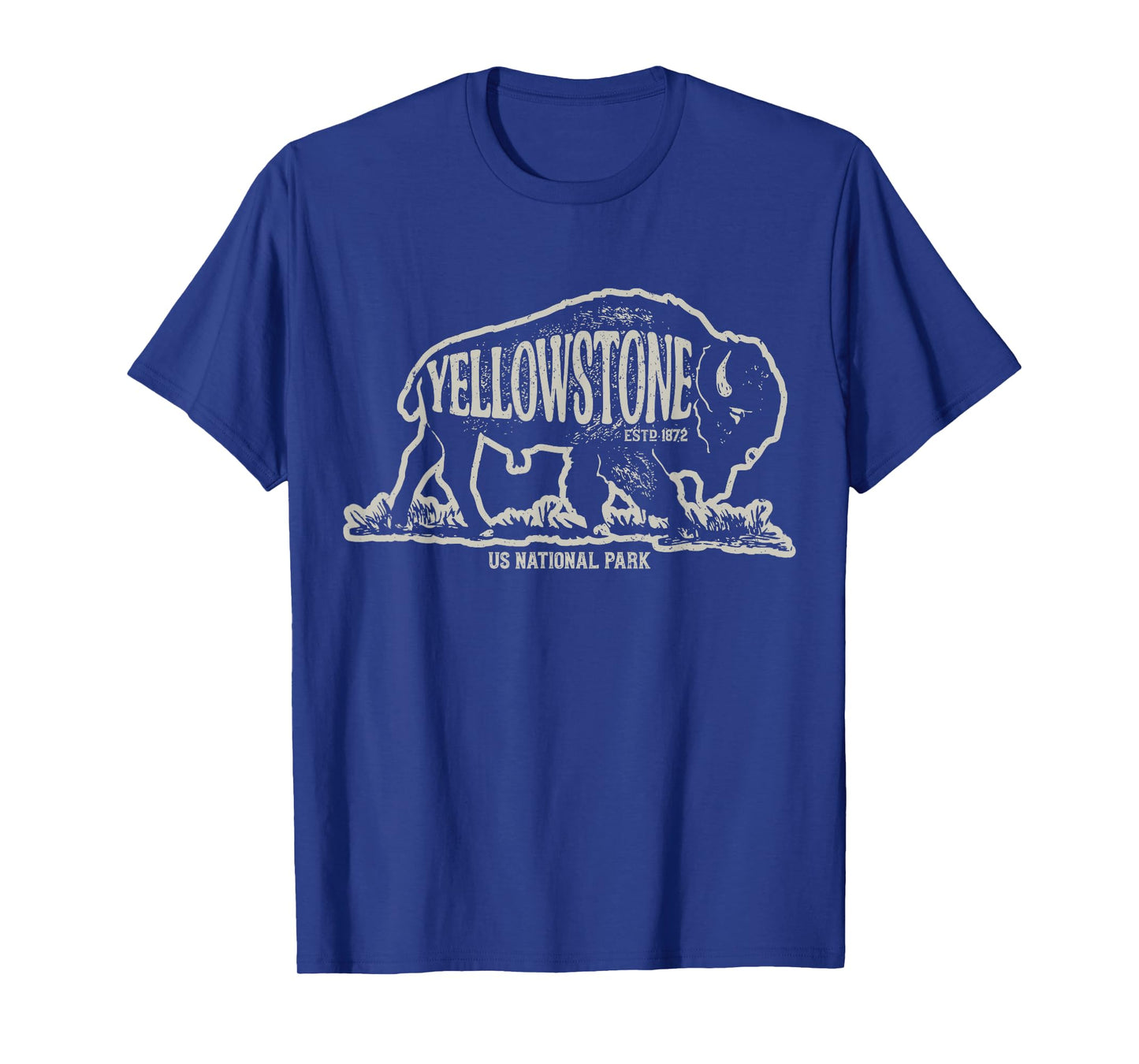 Yellowstone National Park T shirt US Bison Buffalo Vintage T-Shirt