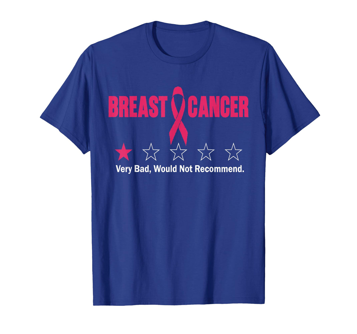 1 Star Very Bad Would Not Recommend Breast Fight Cancer T-Shirt