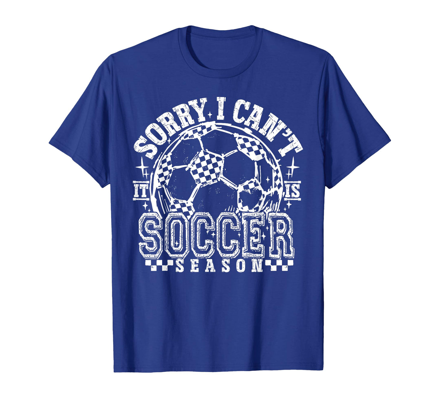 Sorry I Can't It's Soccer Season Retro Soccer Mom Game Day T-Shirt