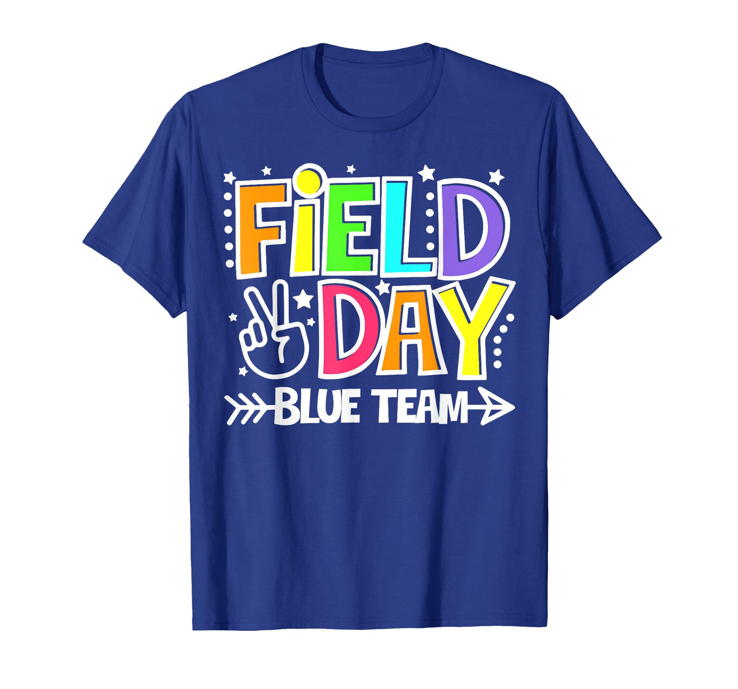 Field Day Blue Team Funny For Teacher Kids Field Day Games T-Shirt