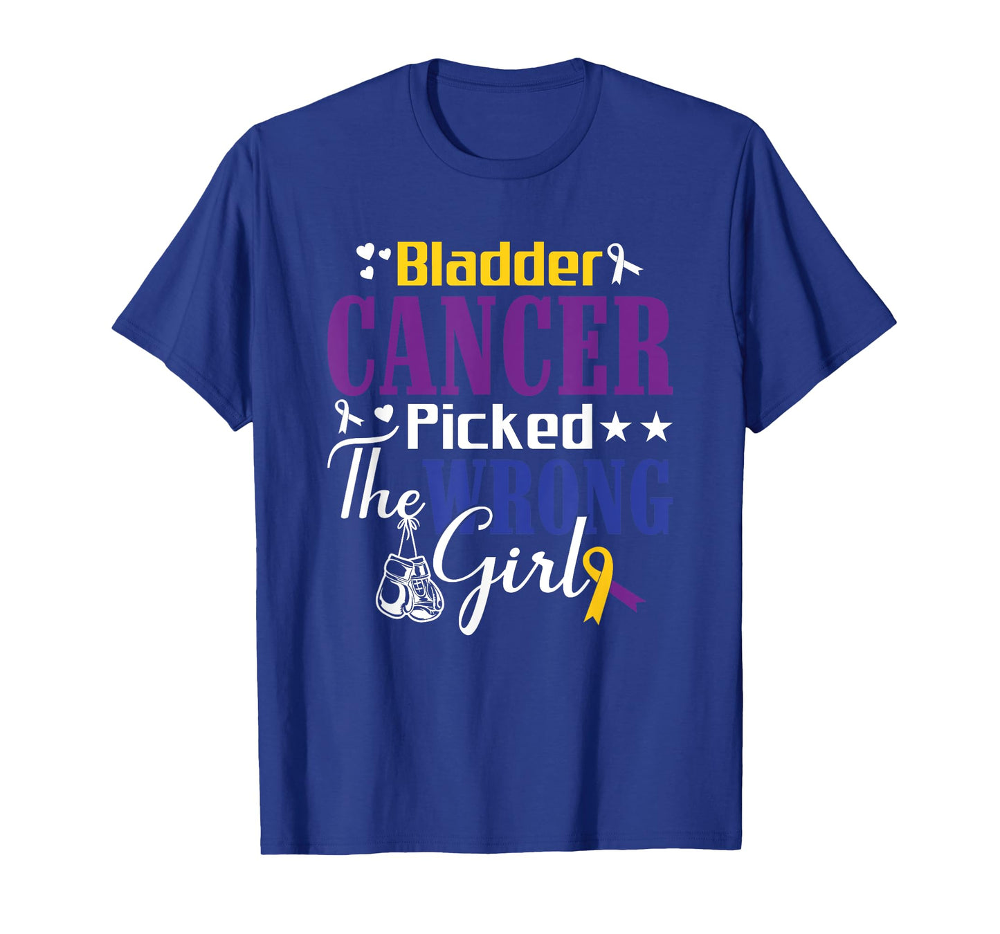 Bladder Cancer Picked The Wrong Girl Fighter Bladder Cancer T-Shirt