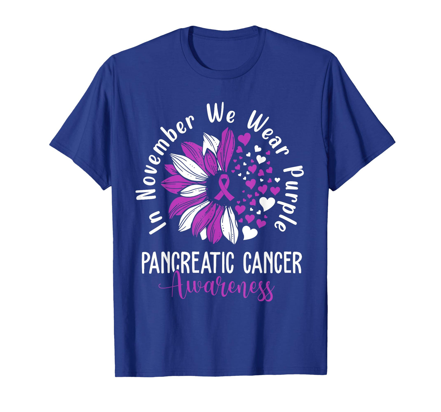 In November We Wear Purple Pancreatic Cancer Awareness T-Shirt