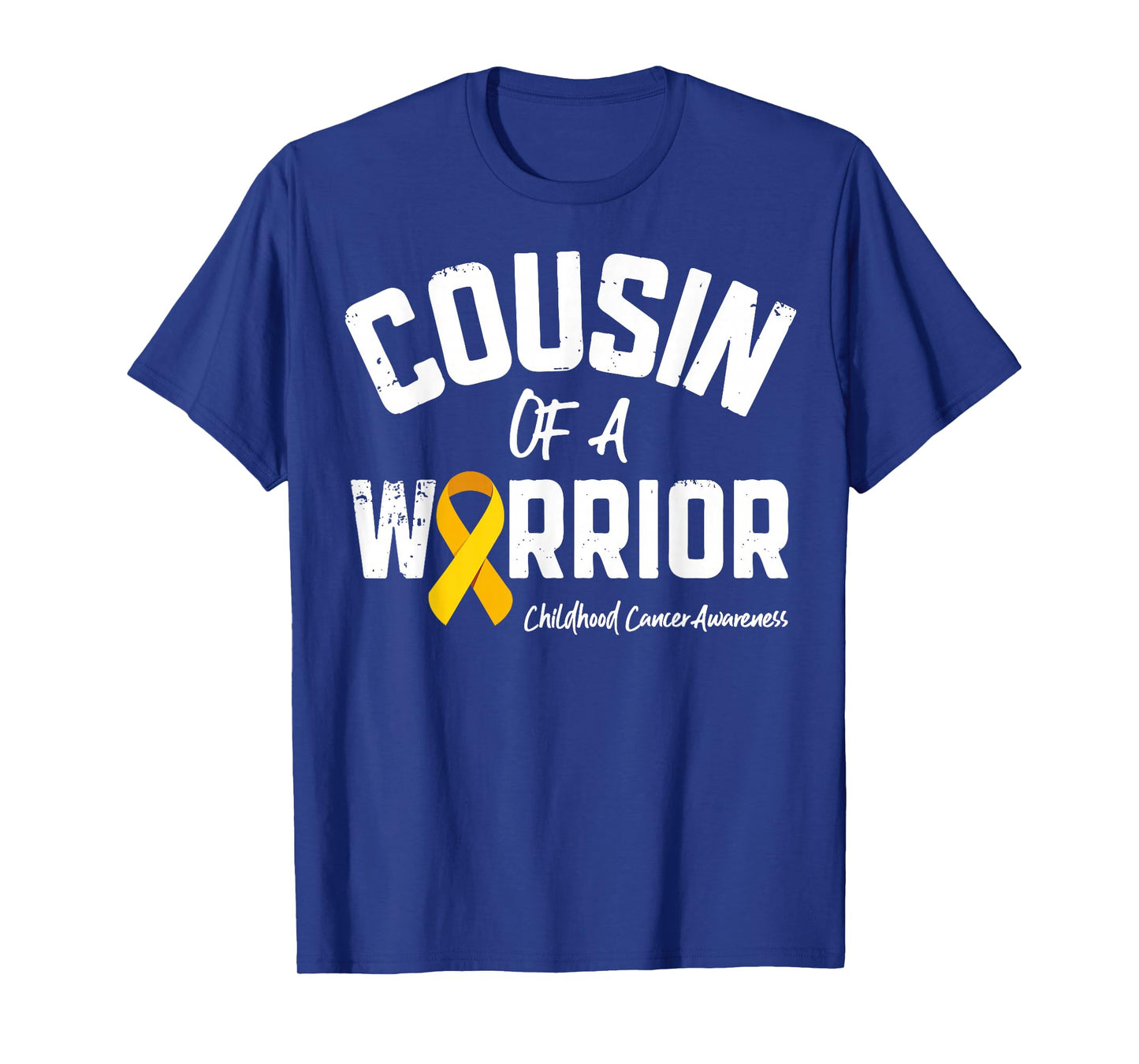 Cousin Of A Warrior Childhood Cancer Awareness Gifts Ribbon T-Shirt