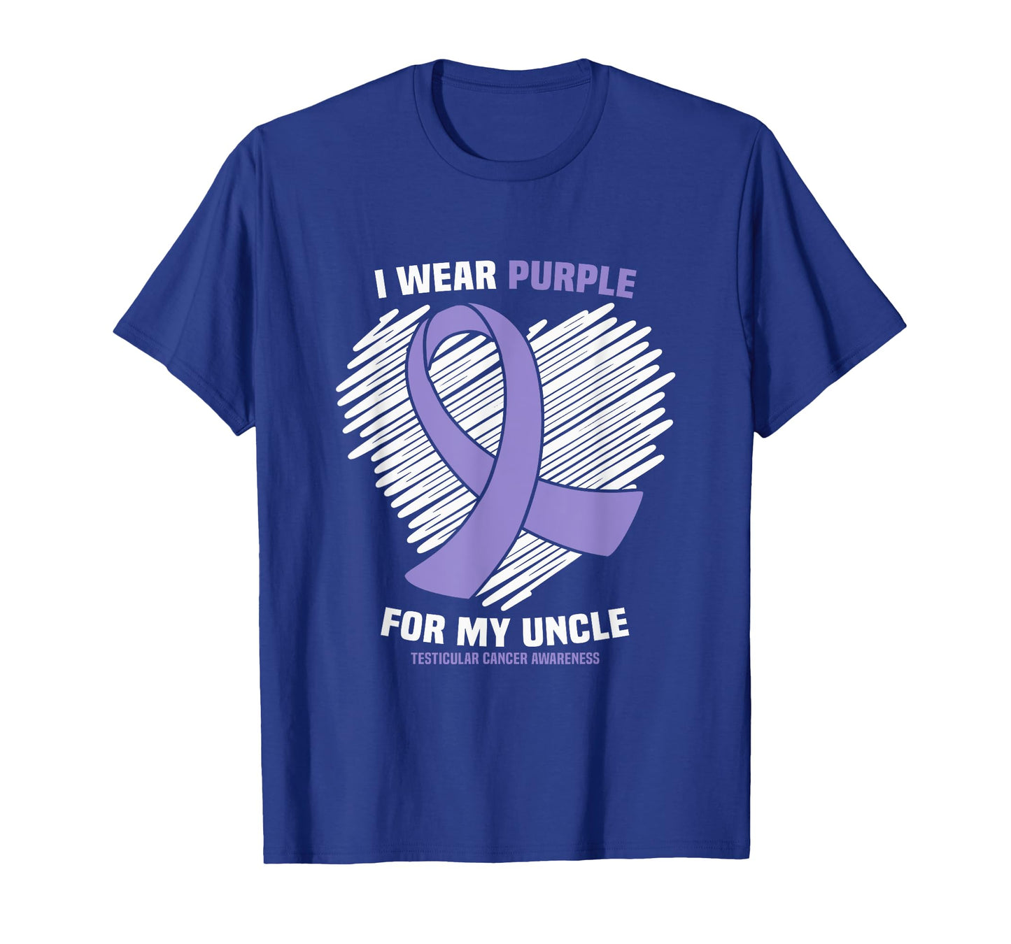 I Wear Purple For My Uncle Testicular Cancer Awareness T-Shirt