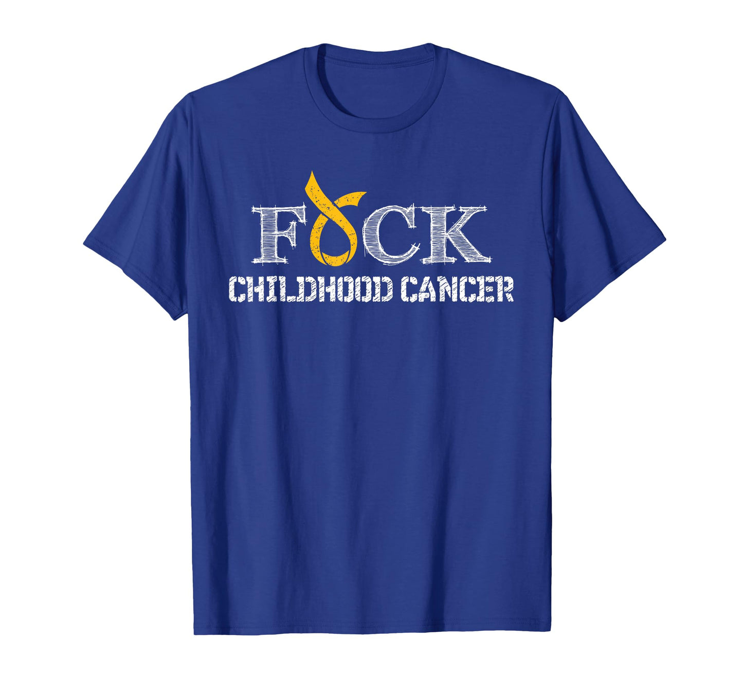 F+ck- Childhood Cancer Awareness Supporter Ribbon T-Shirt