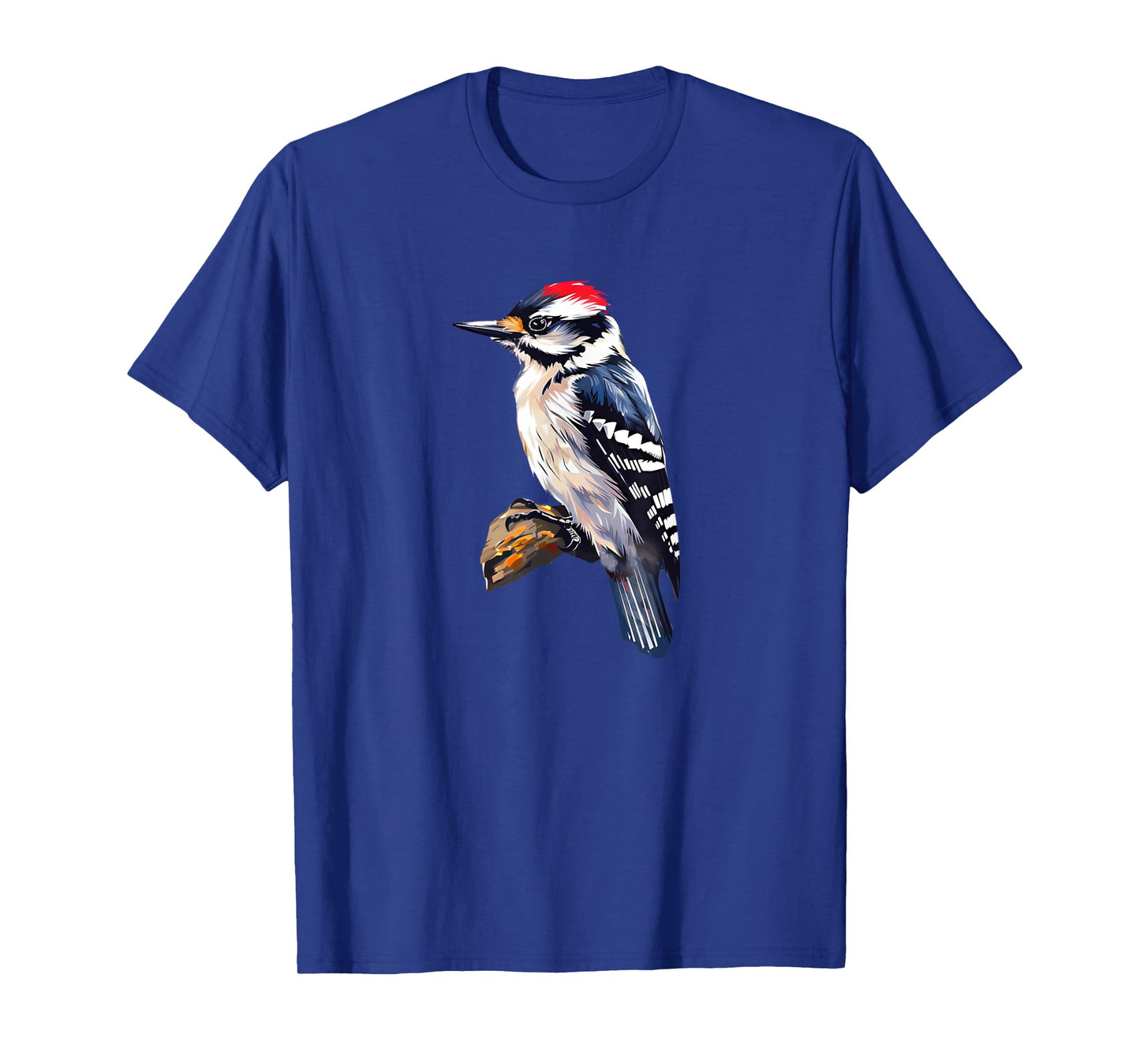 Backyard Bird Watching Watcher Downy Woodpecker Birder T-Shirt