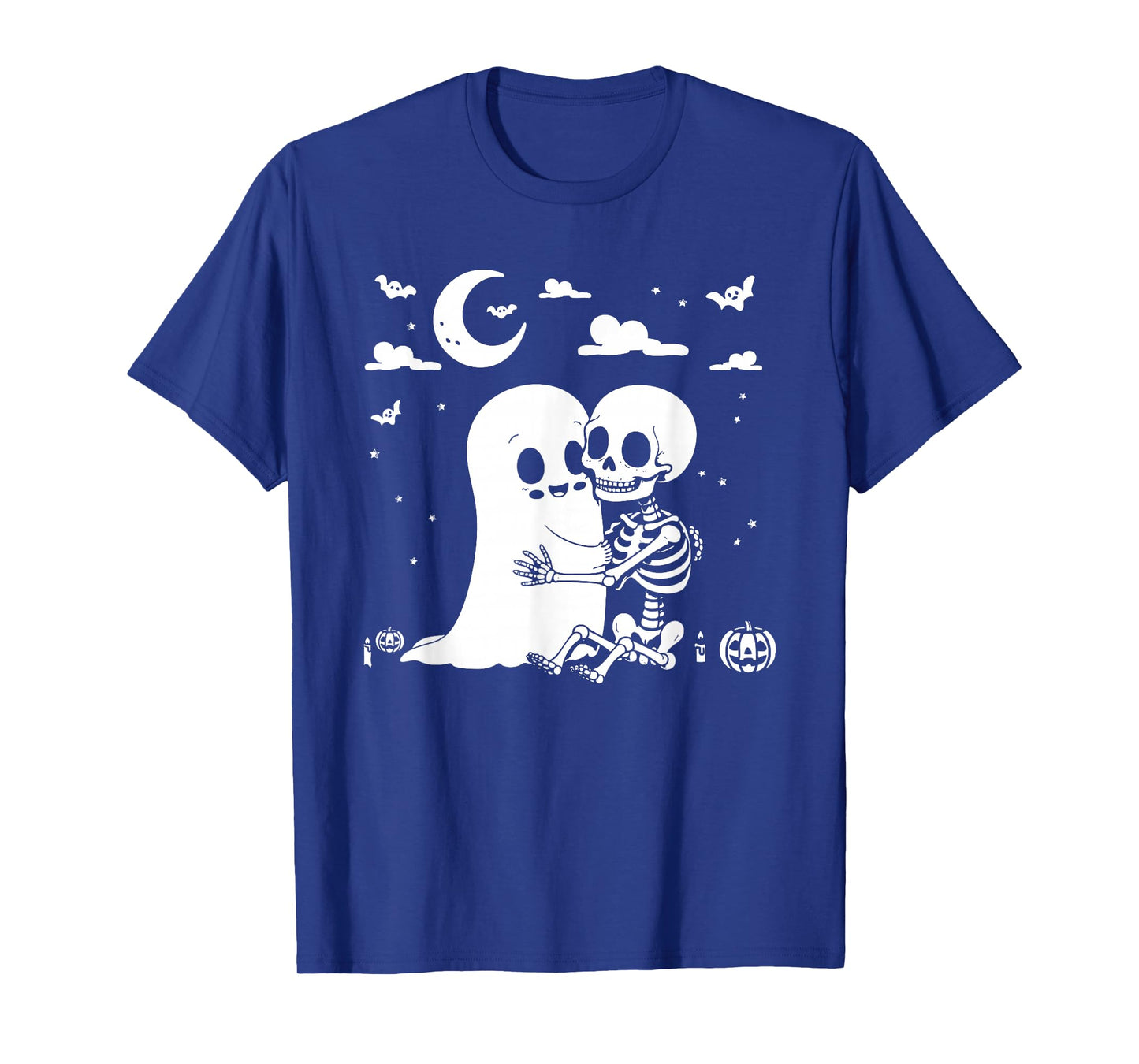 Funny Boo Ghost and Skeleton Playing for Halloween Parties T-Shirt