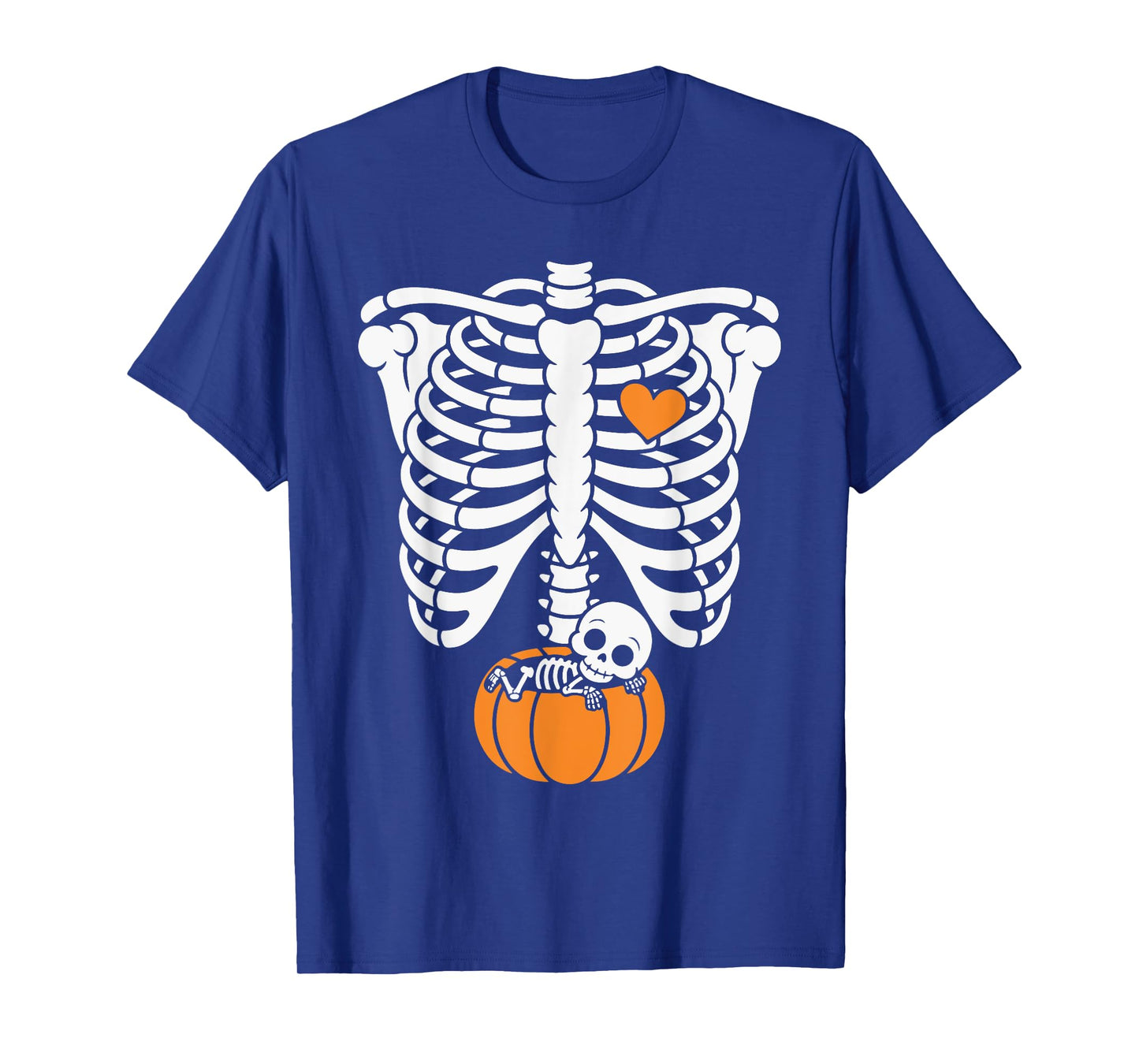 Women Skeleton Pregnancy Announcement Mom Halloween T-Shirt