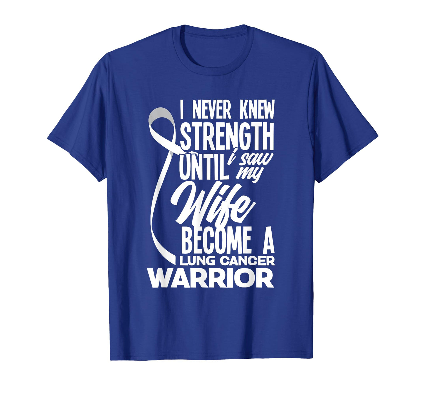 Proud Husband Of A Lung Cancer Warrior Wife Lung Cancer T-Shirt