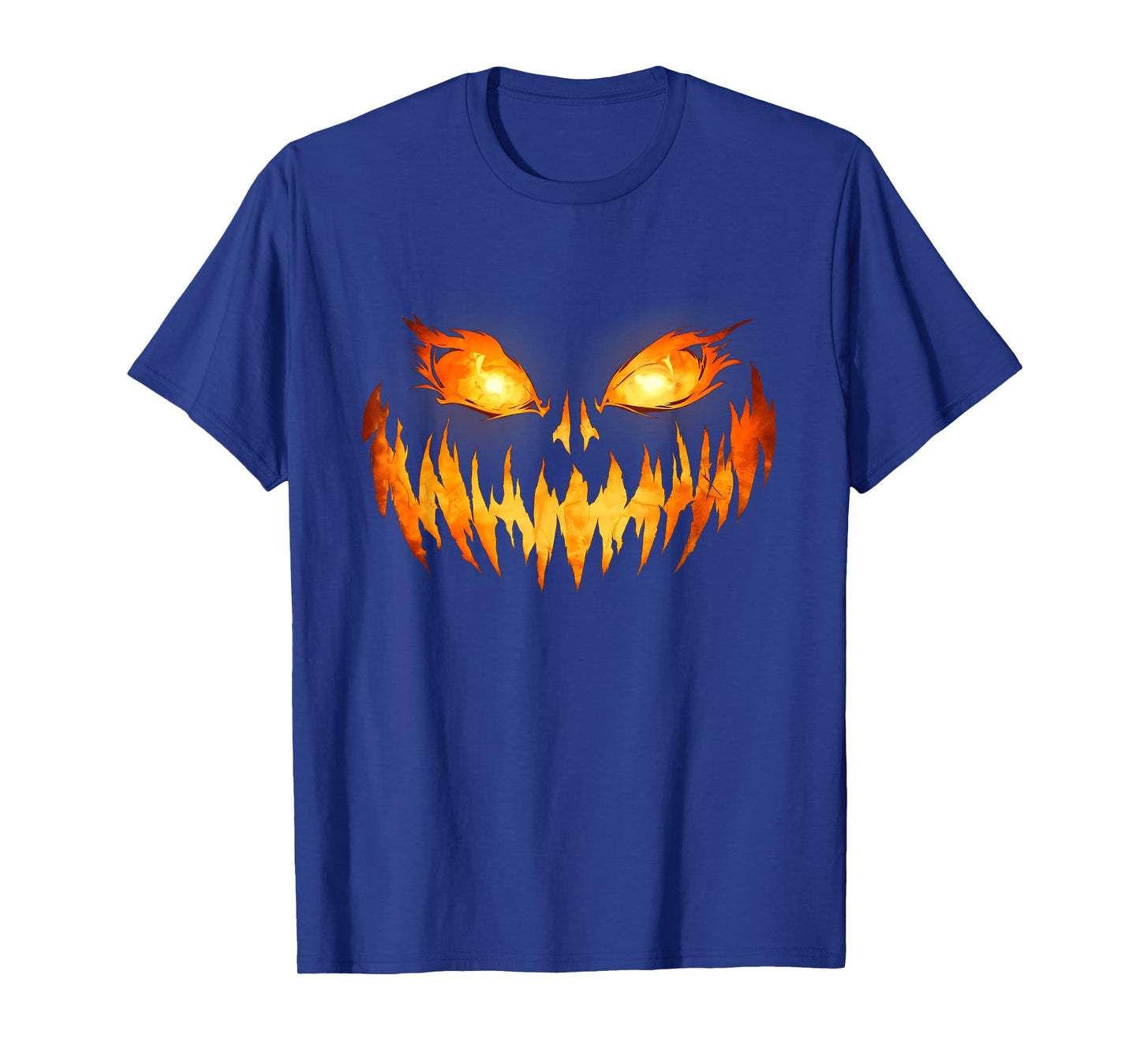 Scary Spooky Jack O Lantern Face Pumpkin Halloween Men Boys T-Shirt