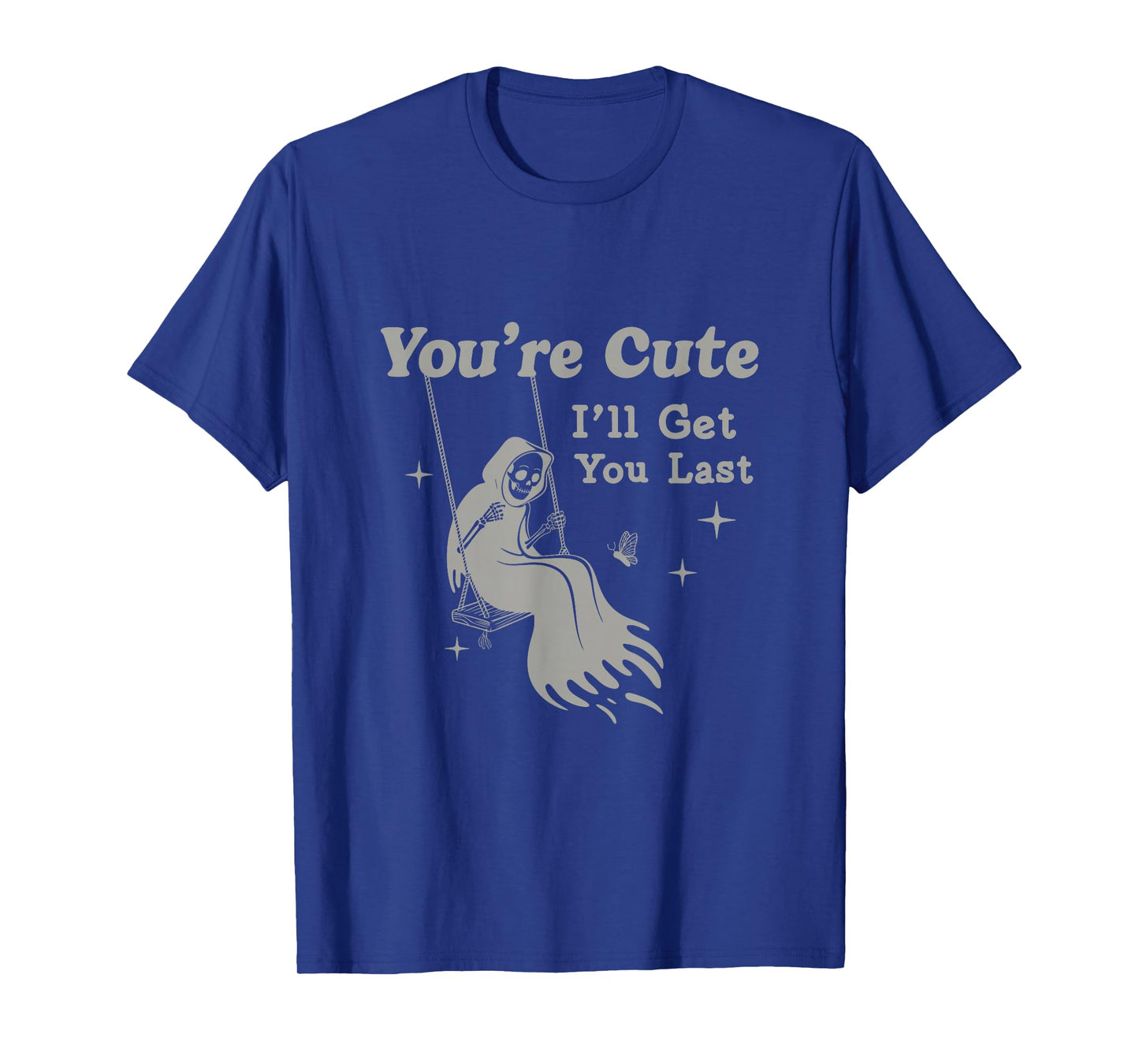 Humorous Grim Reaper Swinging T-Shirt