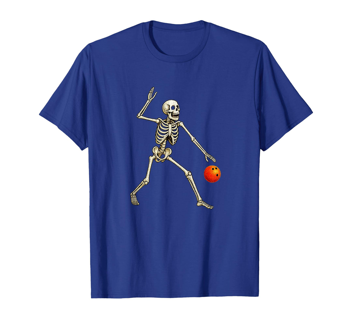 Skeleton Bowler Bowl Bowling Ball Spare Strike Pins League T-Shirt