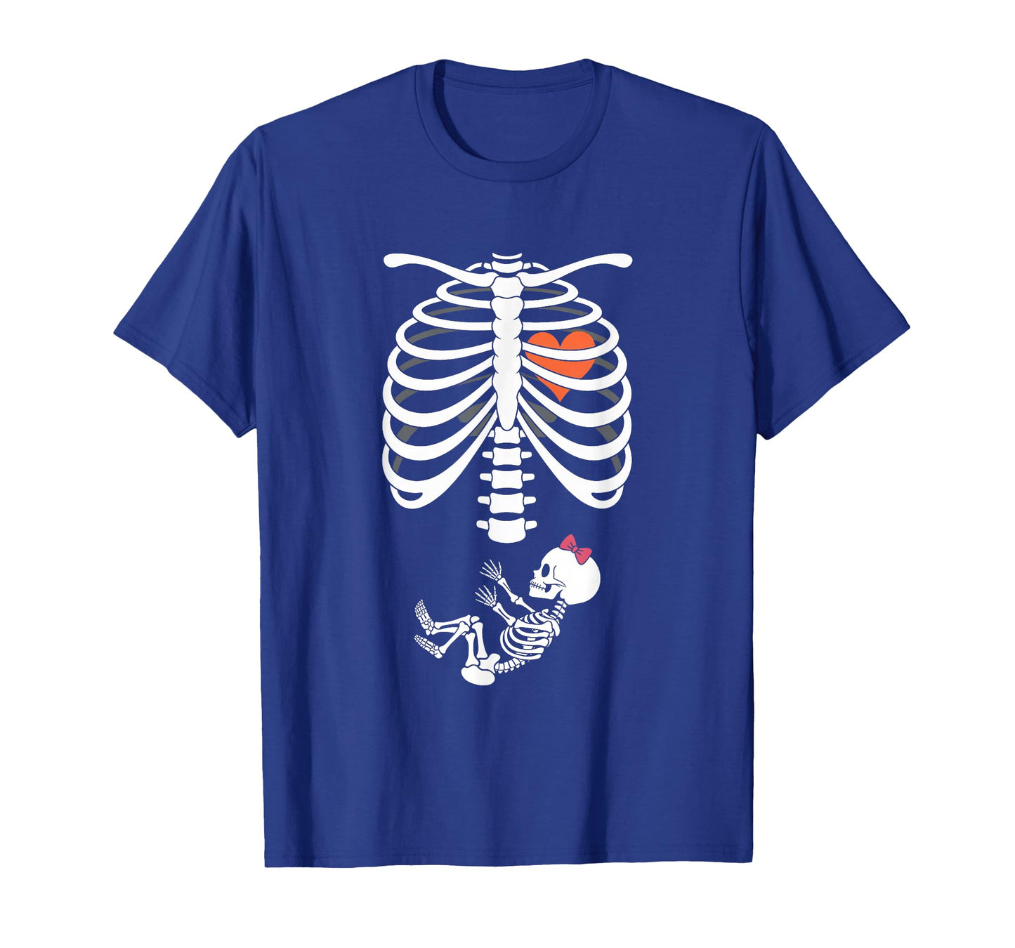 Baby Shower Skeleton Halloween Pregnancy Annoucement Girls T-Shirt