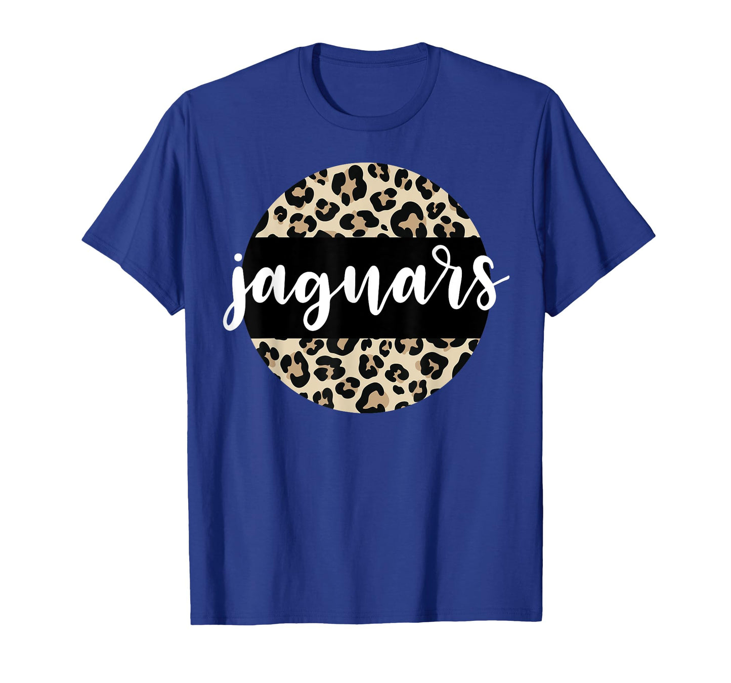 Leopard Print Jaguars Team Mascot School Spirit Game Night T-Shirt