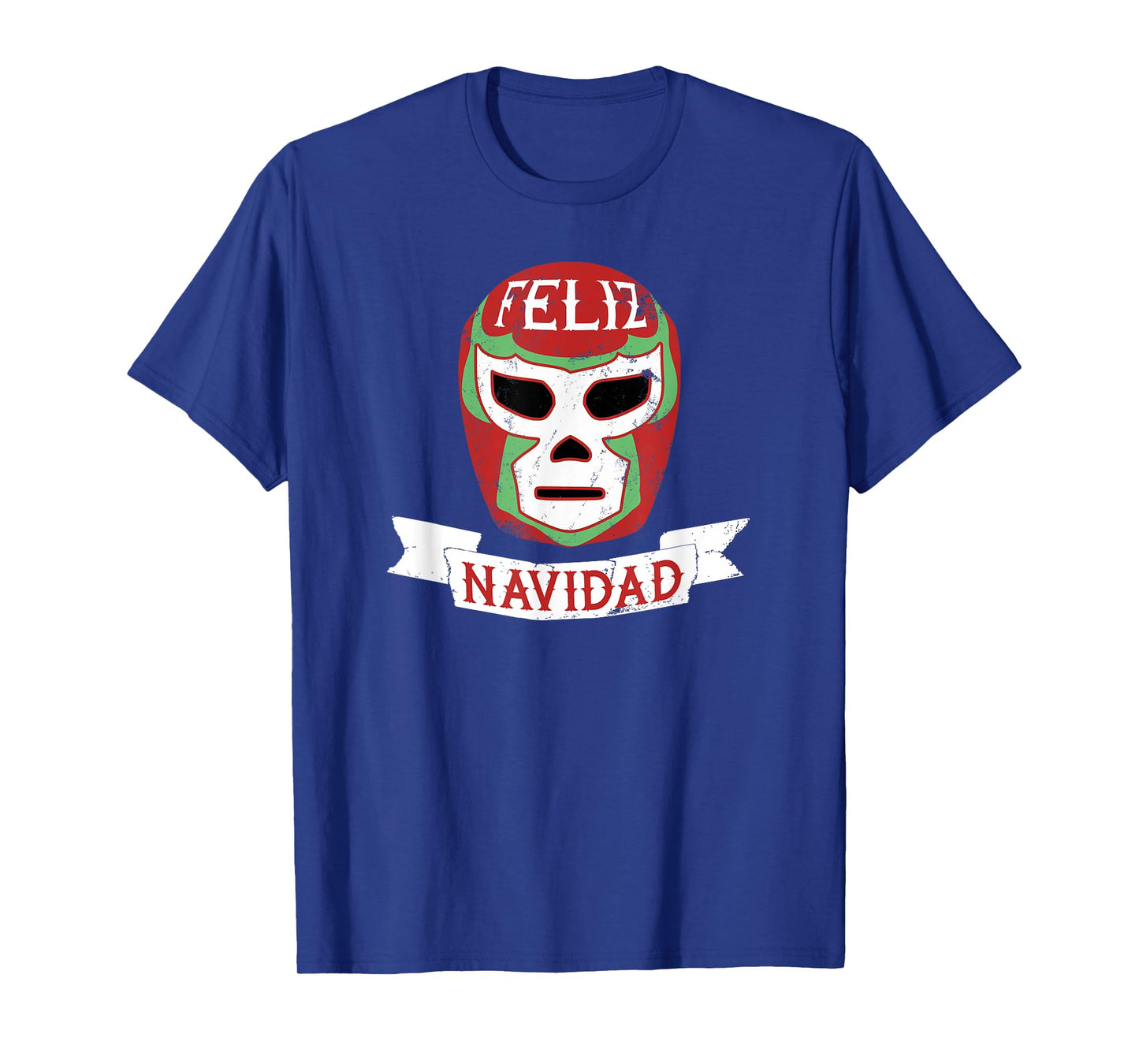 Lucha Libre Feliz Navidad Christmas Luchador Mask T-Shirt