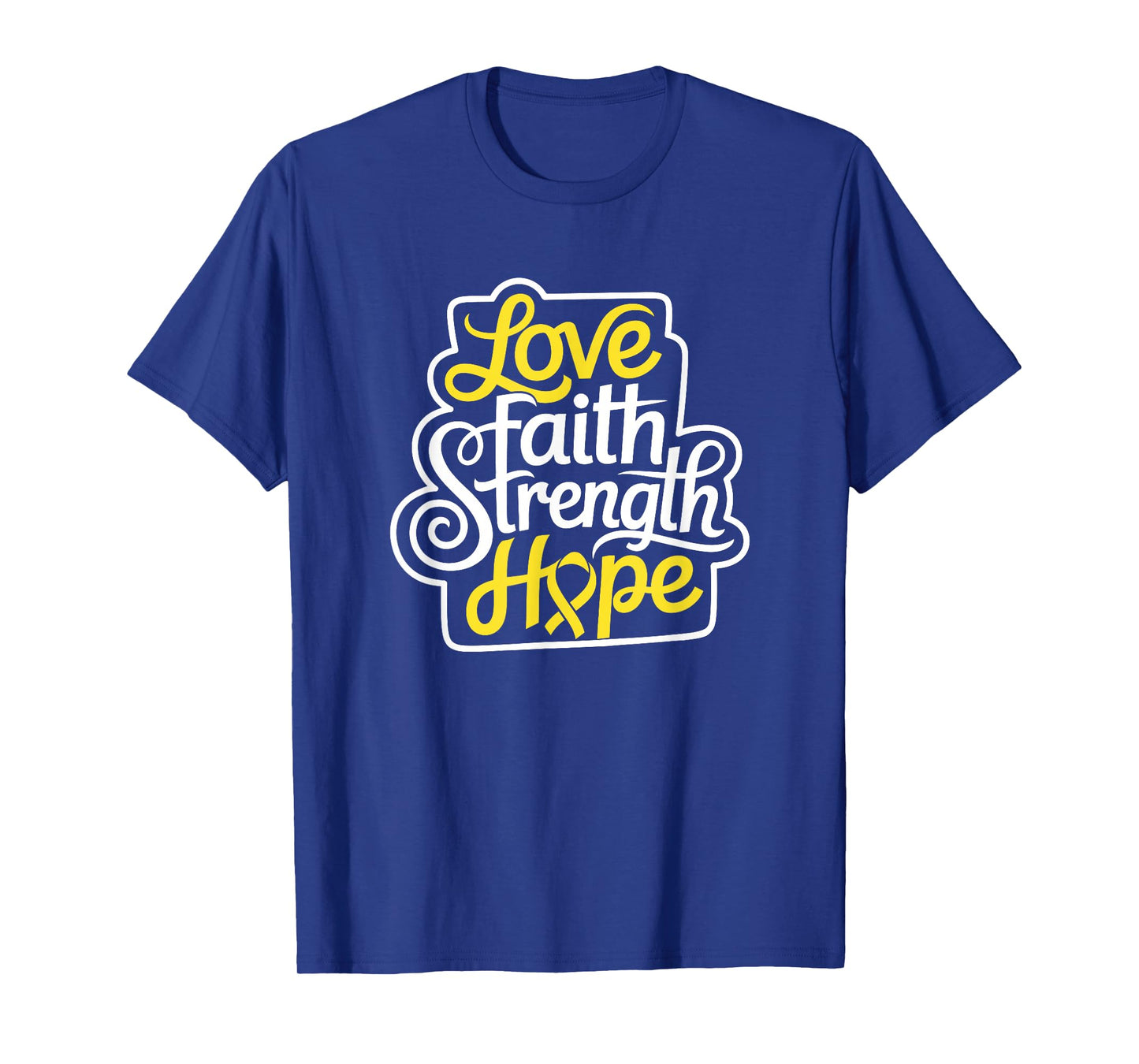Love Faith- Sarcoma Cancer Awareness Supporter Ribbon T-Shirt