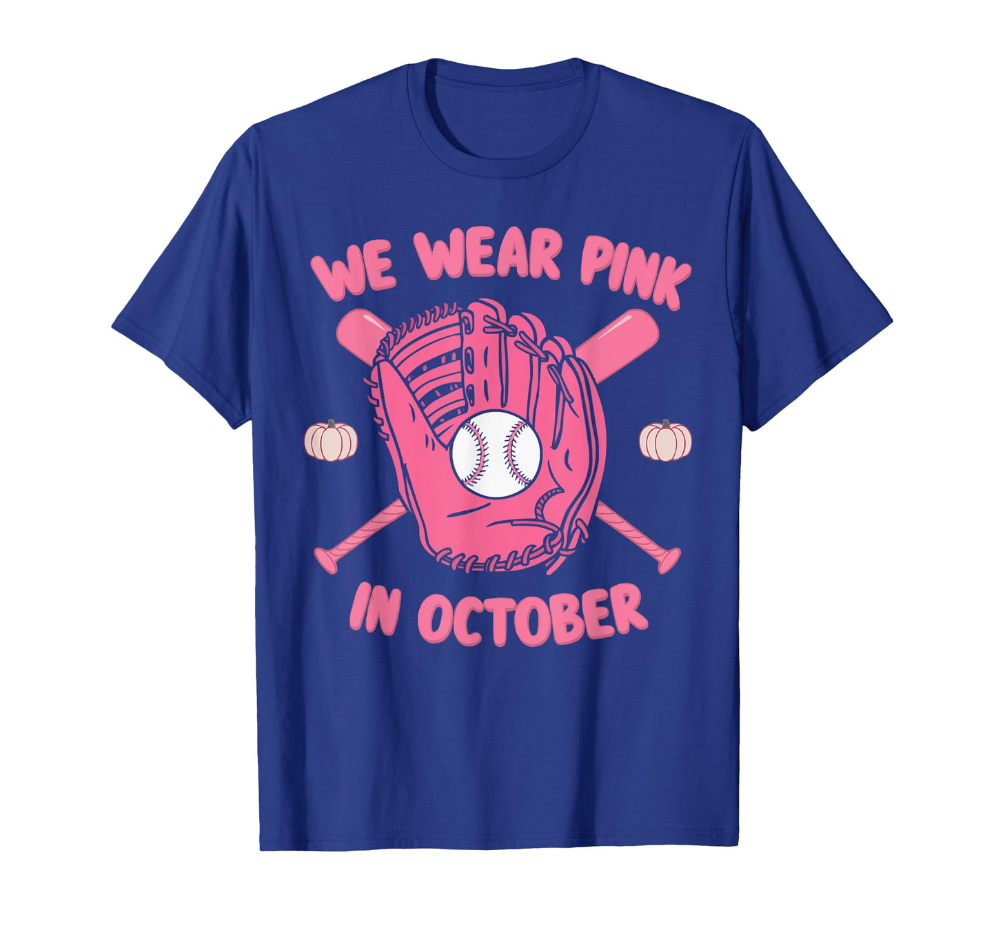 Baseball Breast Cancer Awareness Month Pink Ribbon T-Shirt