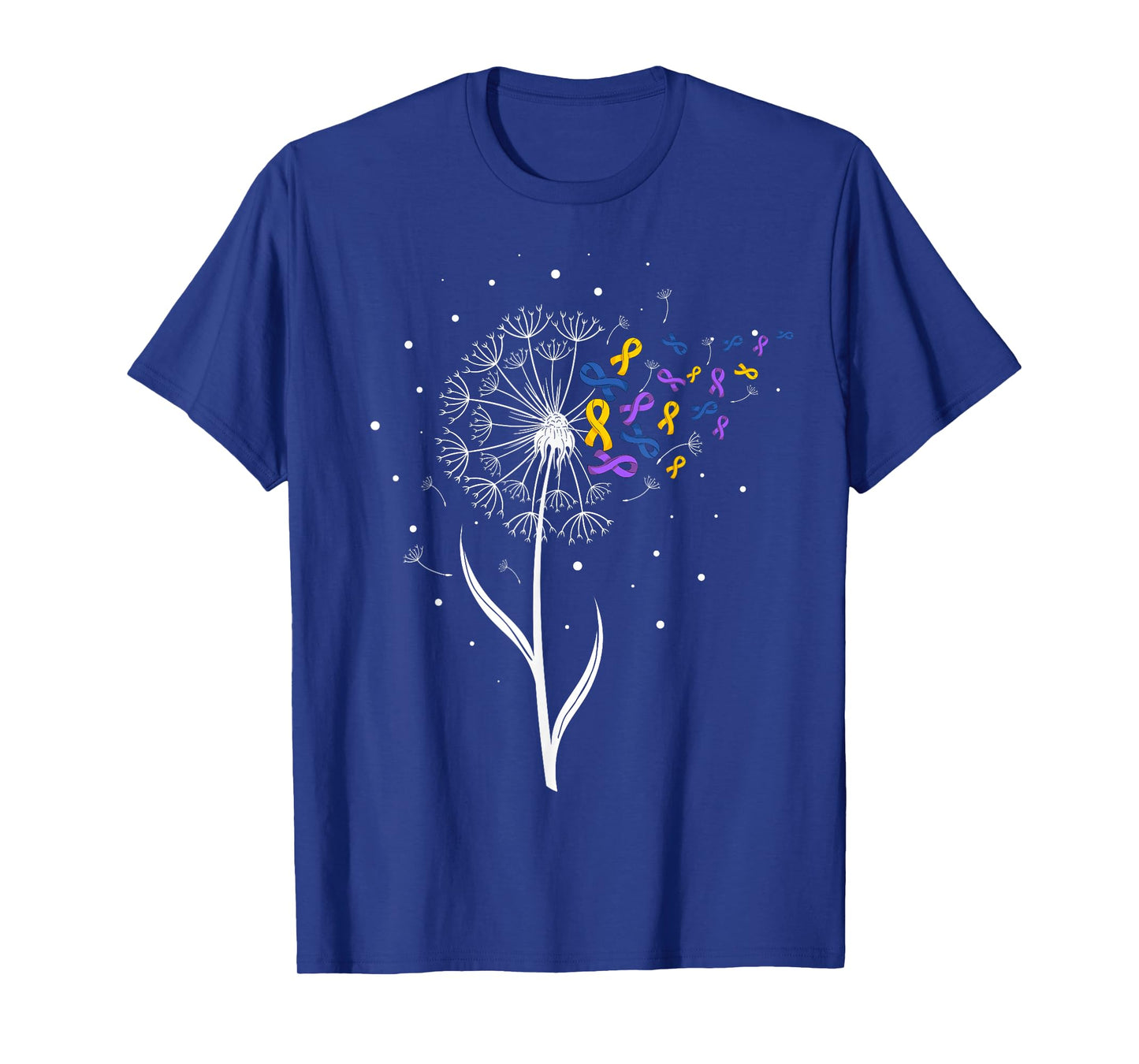 Bladder Cancer Awareness Ribbon & Dandelion Survivor Warrior T-Shirt