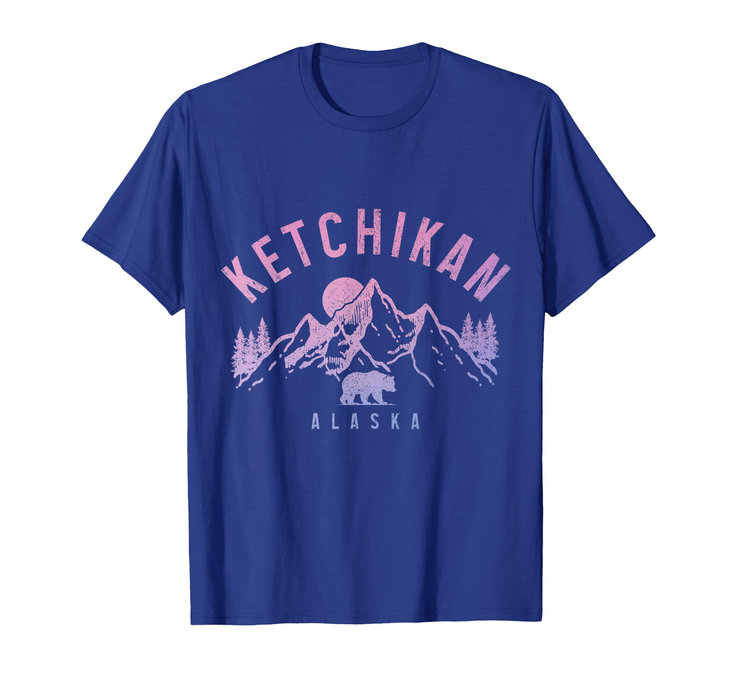 Ketchikan Alaska Mountains Bear Nature Vintage T-Shirt