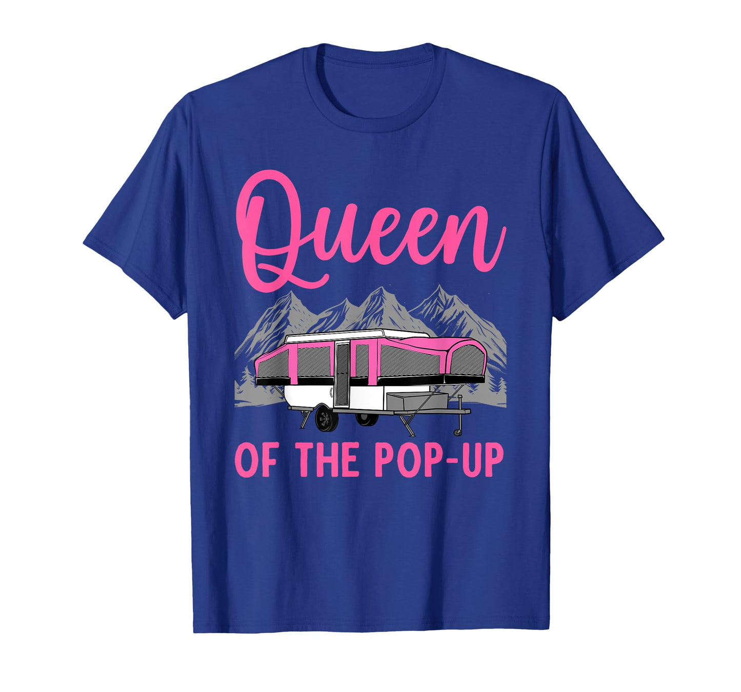 Pop Up Camper Art For Women Girls Pop Up Trailer Camping T-Shirt