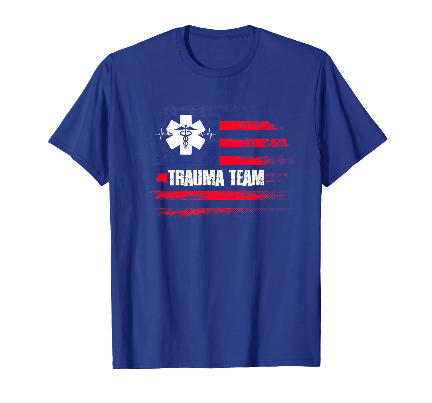 Trauma Team US Flag | Emergency Nurse | Traumatology T-Shirt