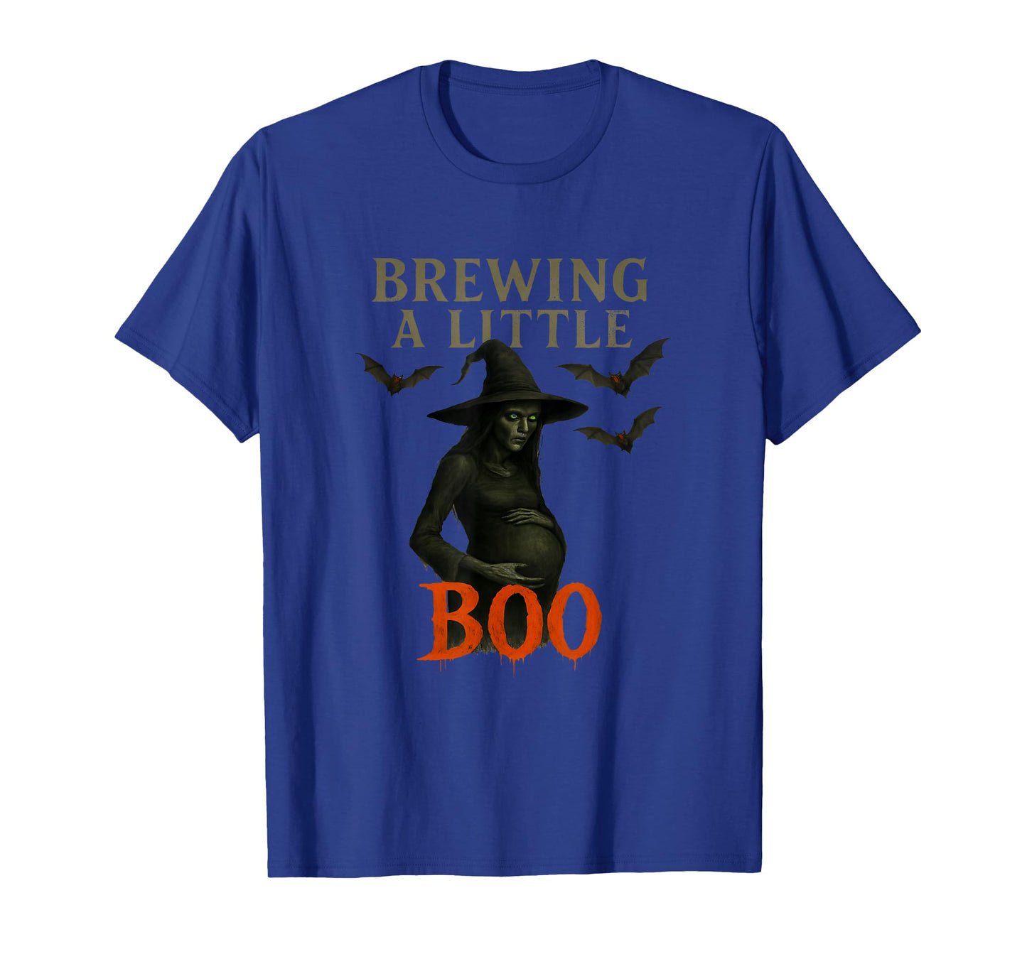Happy Halloween Pregnant Baby Skeleton Spooky Season New Mom T-Shirt