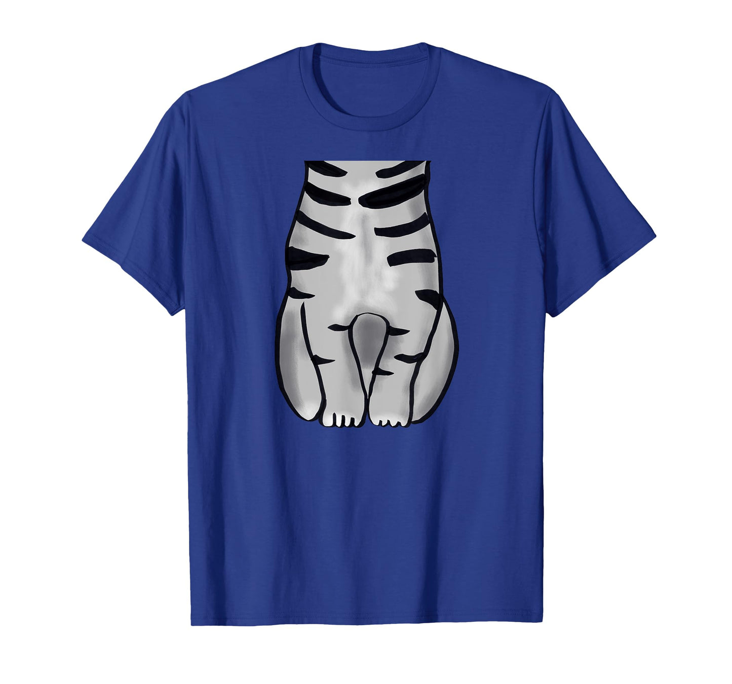 Easy Grey Striped Cat Halloween Costume T-Shirt